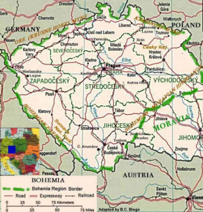 Bohemia map